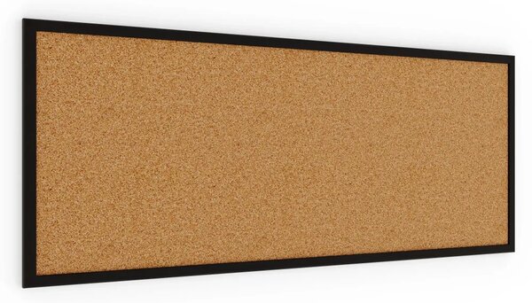 ALLboards korková tabule 100x40 cm lakovaný dřevěný rám ČERNÝ