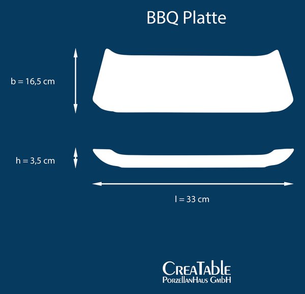SADA SERVÍROVACÍCH PODNOSŮ kamenina keramika 2dílné 16,5/33 cm Creatable - Kolekce nádobí, Online Only