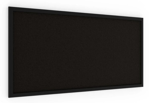 Allboards, Korková tabule, černá barva korku, 80x40 cm, lakovaný dřevěný rám, ČERNÁ TKBLACK84BK