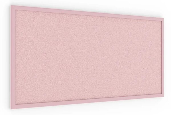 Allboards, korková tabule růžová barva korku 80x40 cm dřevěný rám lakovaný RŮŽOVÝ, TKPINK84P