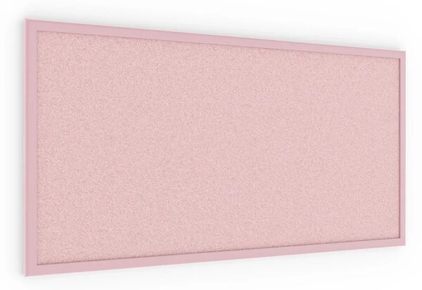 Allboards, korková tabule růžová barva korku 80x40 cm dřevěný rám lakovaný RŮŽOVÝ, TKPINK84P