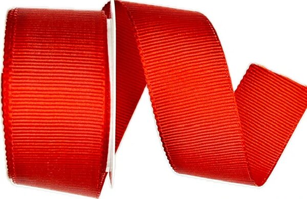 Stuha rypsová ELEGANCE RED červená 40mm x 2m (11,- Kč/m)