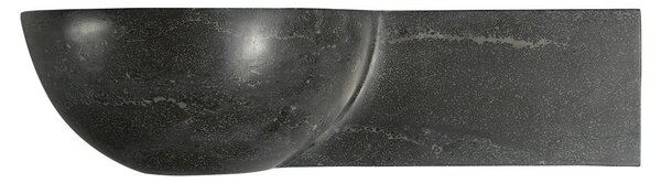 Sapho Sapho, BLOK kamenné umyvadlo 40x10x23 cm, černý Antracit, 2401-32