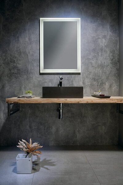 Sapho Sapho, FLUT LED podsvícené zrcadlo 600x800mm, bílá, FT060
