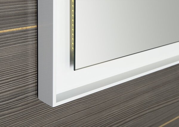 Sapho Sapho, FLUT LED podsvícené zrcadlo 600x800mm, bílá, FT060