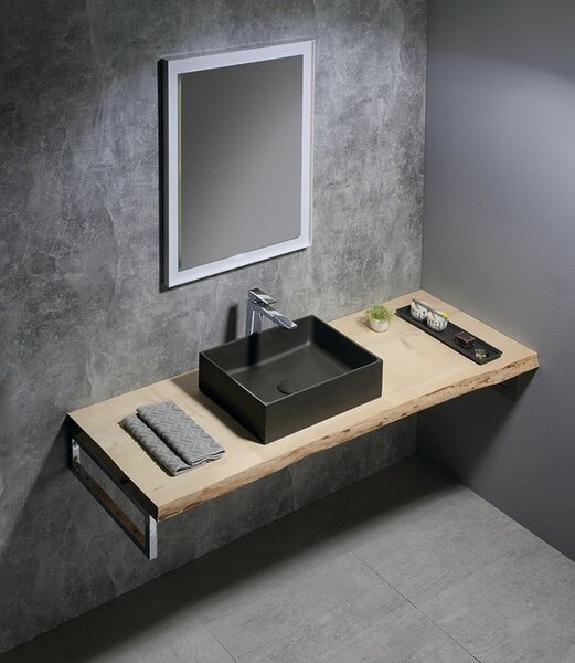 Sapho Sapho, FLUT LED podsvícené zrcadlo 600x800mm, bílá, FT060