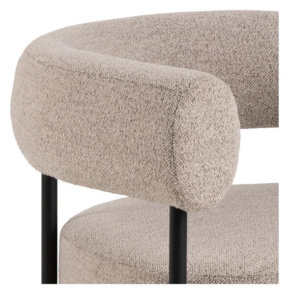 Actona Designové křeslo Oakfield béžové/černé