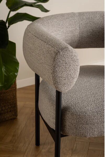 Actona Designové křeslo Oakfield béžové/černé