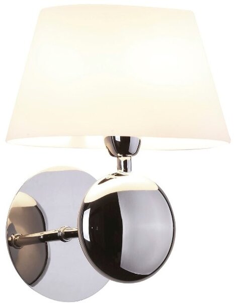 MaxLight Napoleon nástěnné svítidlo 1x40 W bílá-chrom W0121