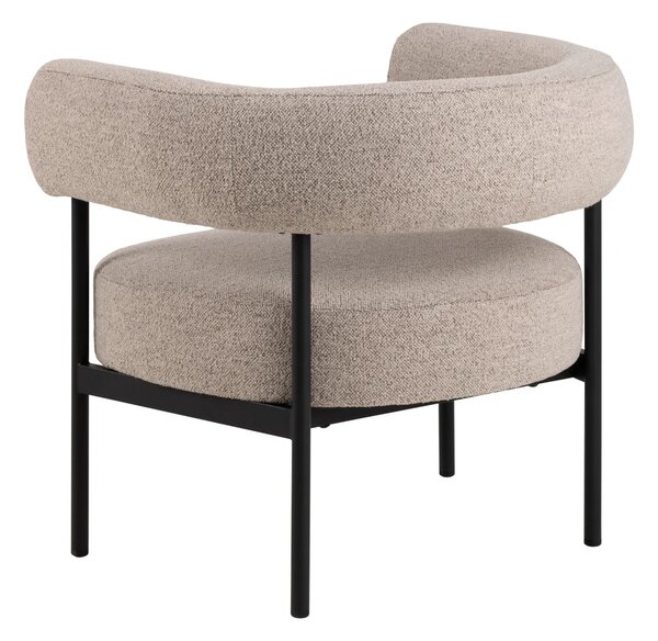 Actona Designové křeslo Oakfield béžové/černé
