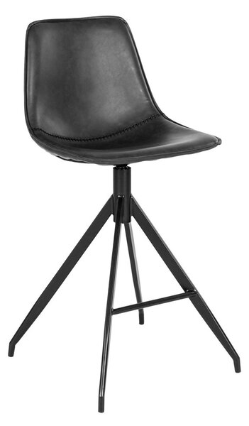 Černá Barová židle Monaco 47 × 46 × 84 cm HOUSE NORDIC