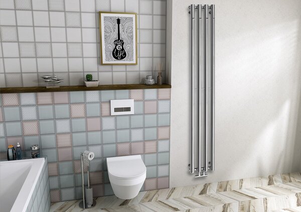 Sapho Sapho, PILON topné těleso 270x1800mm, se 4 háčky, chrom, IZ120T