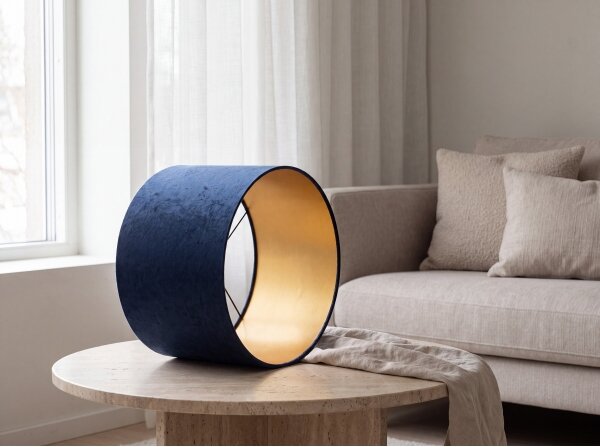 Stínidlo univerzální STANDART E27 pr. 45 cm modrá/zlatá