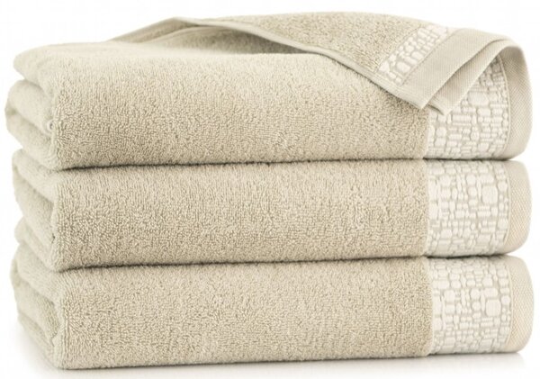 Egyptská bavlna ručníky a osuška Elza - béžová Velikost: osuška 70 x 140
