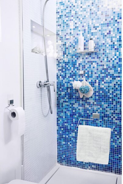 Stojánek na hygienické potřeby Compactor Shower, samodržící