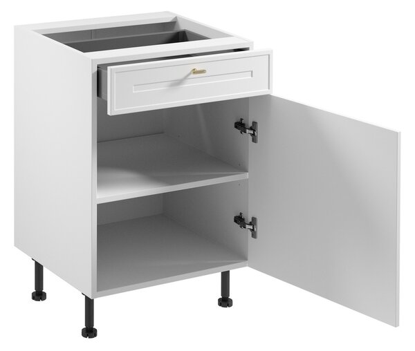 Kuchyňská skříňka SORENTO D60S1- P/L AX - bílý rám