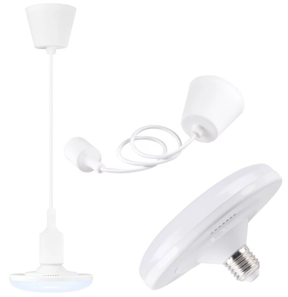 LED Závěsné svítidlo KIKI 1xE27/10W/230V bílé