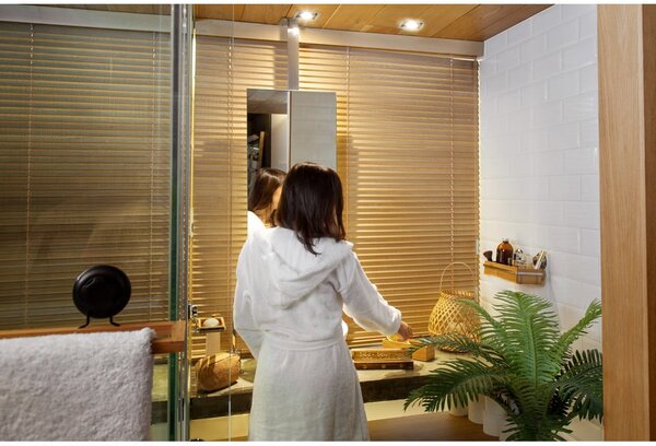 Bambusový držák na koupelnové doplňky Compactor Spa