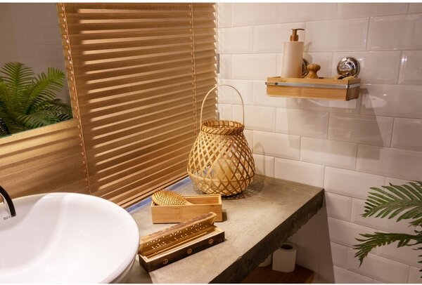 Bambusový držák na koupelnové doplňky Compactor Spa