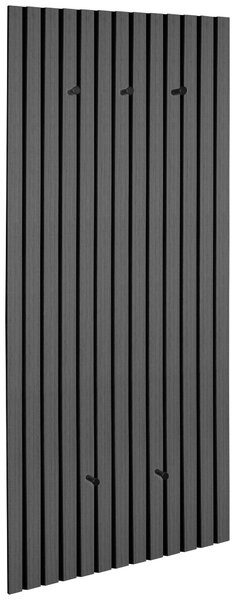 ŠATNÍ PANEL, šedá, černá, 50/125/7 cm Xora - Šatní panely