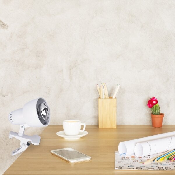 Rabalux 4356 - Lampa s klipem CLIP 1xE14/40W/230V bílá