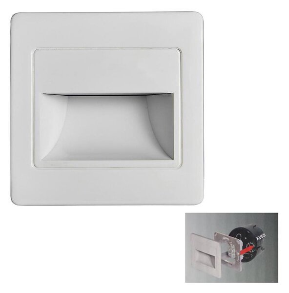 LED Schodišťové svítidlo STEP LIGHT LED/1,5W/230V bílá