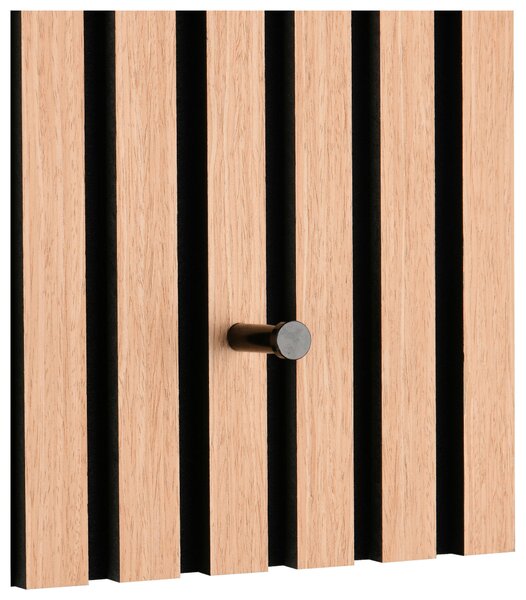 ŠATNÍ PANEL, černá, dub artisan, 60/30/7 cm Xora - Šatní panely