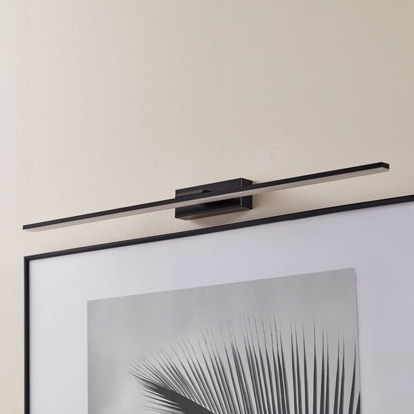 MCJ Nástěnné svítidlo LED Miroir 80 cm černé 4000K, Černá, Koupelna, Hliník, Moderní