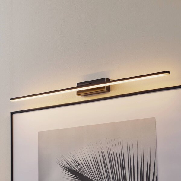 MCJ Nástěnné svítidlo LED Miroir 80 cm černé 4000K, Černá, Koupelna, Hliník, Moderní