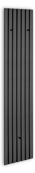 ŠATNÍ PANEL, šedá, černá, 25/160/7 cm Xora - Šatní panely