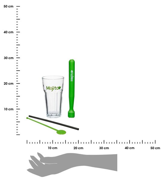 Koktejlový set Mojito 360 ml sada 13ks BX