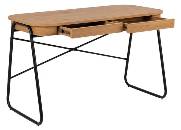 Actona Psací stůl Blueton 120 cm dub divoký/černý