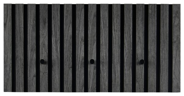ŠATNÍ PANEL, šedá, černá, 60/30/7 cm Xora - Šatní panely