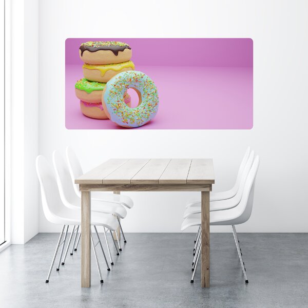 PIPPER. Samolepící textilní tapeta "Donuts 4"