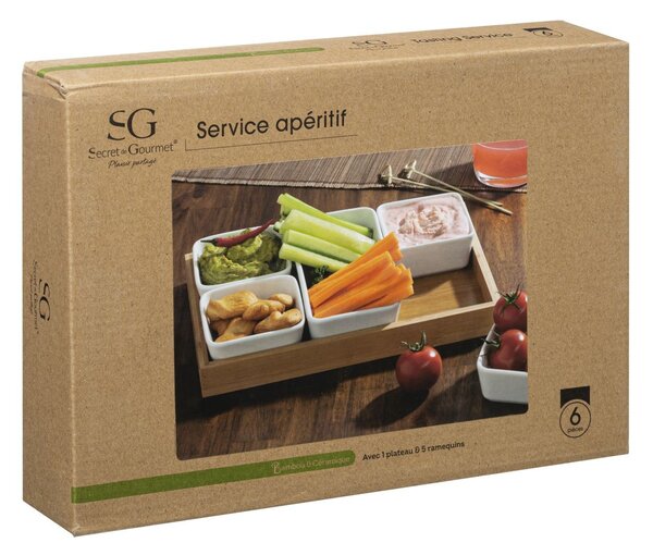 Keramická servírovací miska Serv 28x19 cm sada 5ks