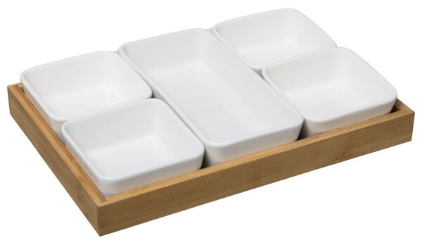 Keramická servírovací miska Serv 28x19 cm sada 5ks