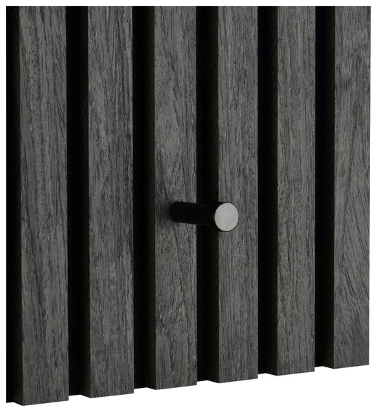 ŠATNÍ PANEL, šedá, černá, 60/30/7 cm Xora - Šatní panely
