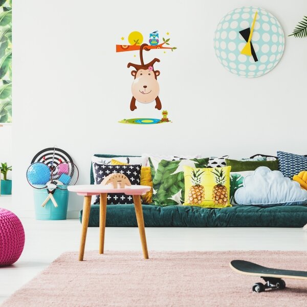 LED Dětské nástěnné svítidlo MONKEY LED/0,6W/3xAAA