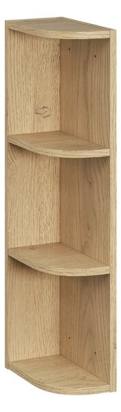 Comad Závěsná horní vysoká koupelnová skříňka Dalia Cashmere 45 cm kašmírová/dub cremona