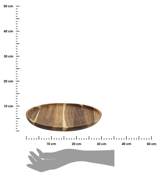 Dřevěný talíř Acacia 30 cm
