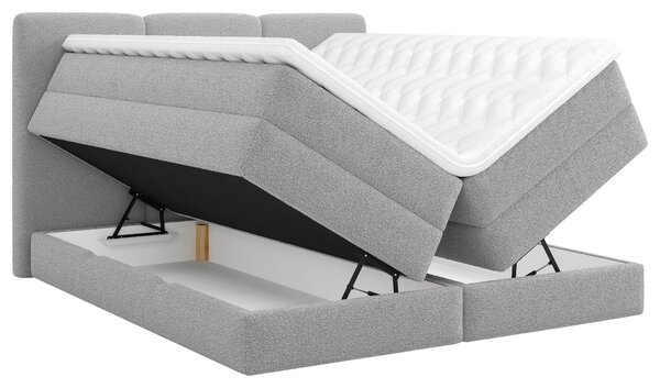 POSTEL BOXSPRING, 180/200 cm, šedá MID.YOU - Postele s úložným prostorem, Online Only