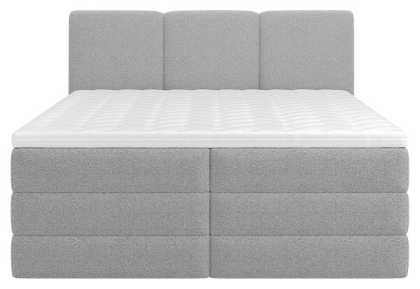 POSTEL BOXSPRING, 180/200 cm, šedá MID.YOU - Postele s úložným prostorem, Online Only