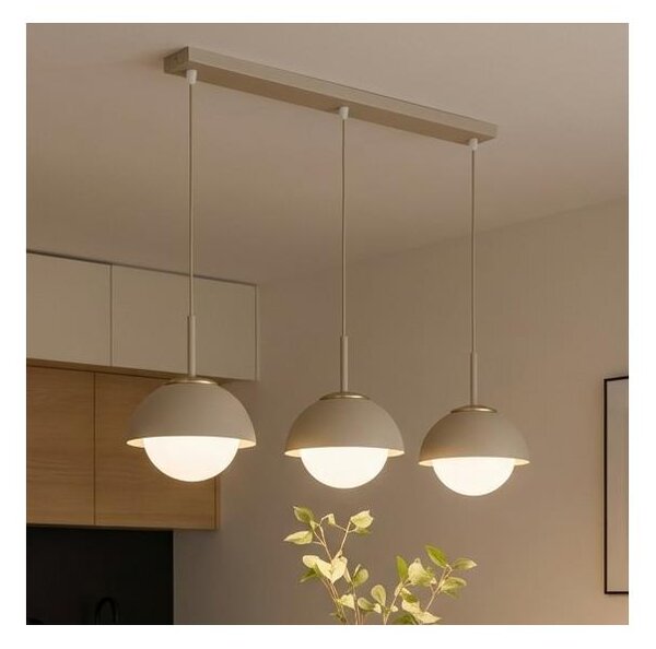 Brilagi - Lustr na lanku COSMO 3xE27/60W/230V béžová/zlatá