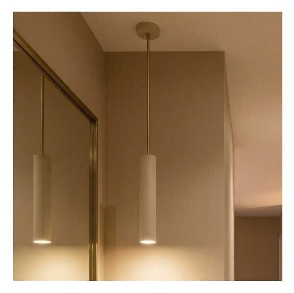 Brilagi - Lustr na lanku TUBE 1xGU10/15W/230V béžová/zlatá