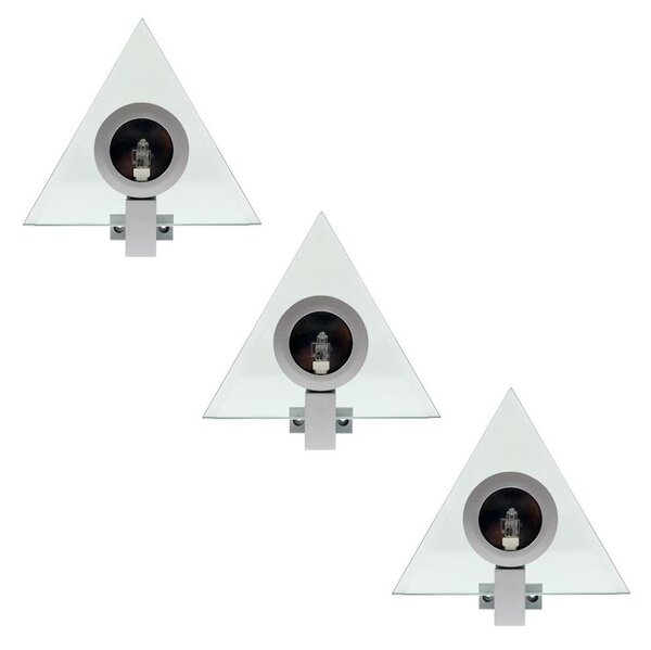 SADA 3x Bodové svítidlo PYRAMID 3xG4/20W/230V/12V