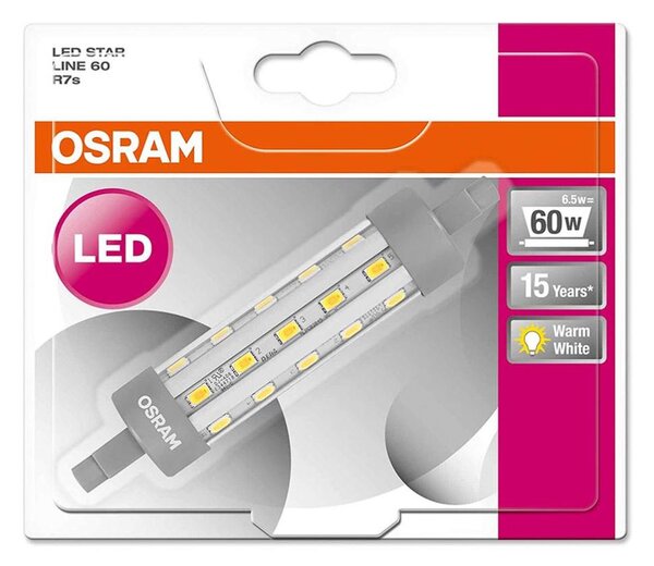 LED Žárovka R7s/6,5W/230V 2700K - Osram 118 mm