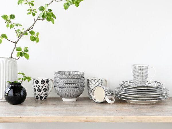 KOMBINOVANÁ SOUPRAVA, 16dílné, pórovina Creatable - Online Only nádobí, Online Only