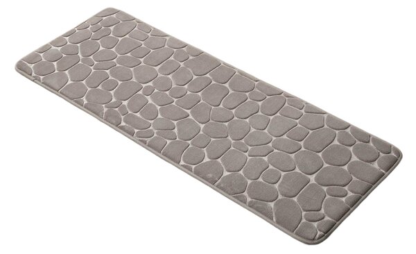Předložka do koupelny Stones, 45x120 cm, béžová