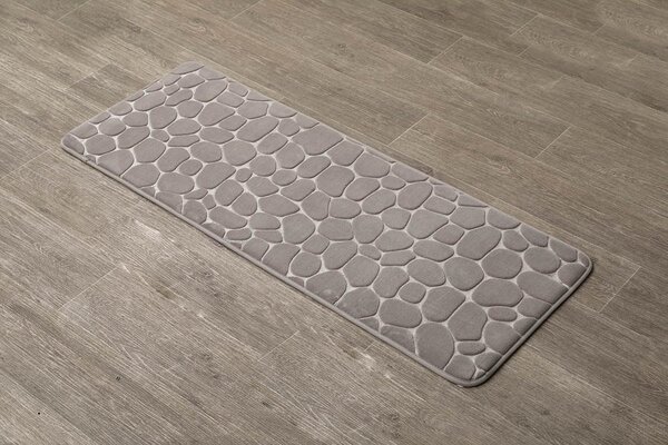 Předložka do koupelny Stones, 45x120 cm, béžová