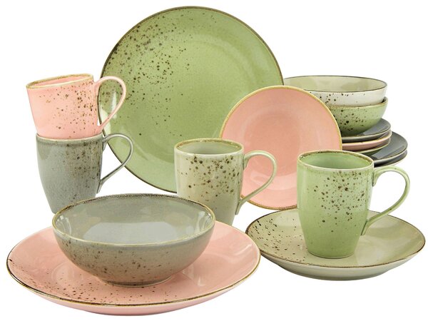 KOMBINOVANÁ SOUPRAVA, 16dílné, porcelán Creatable - Online Only nádobí, Online Only